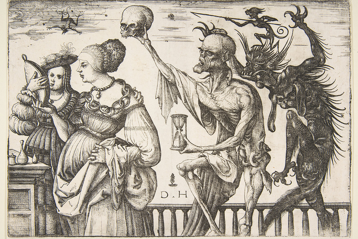 Daniel Hopfer | Woman and Attendant Surprised by Death, 1500–1510 | The Metropolitan Museum of Art, New York