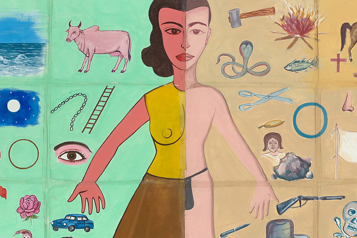 Francesco Clemente | Hermaphrodite, 1985 | The ALBERTINA Museum, Vienna – The JABLONKA Collection © Francesco Clemente