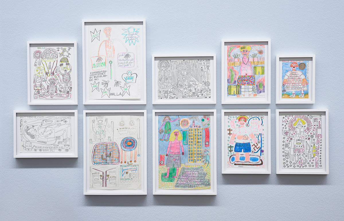 August Walla: Ausstellungsansicht, 