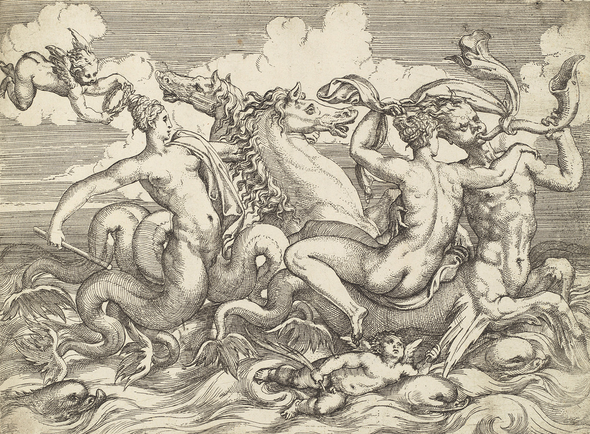 Angiolo Falconetto: Sea Gods, ca 1550–1565