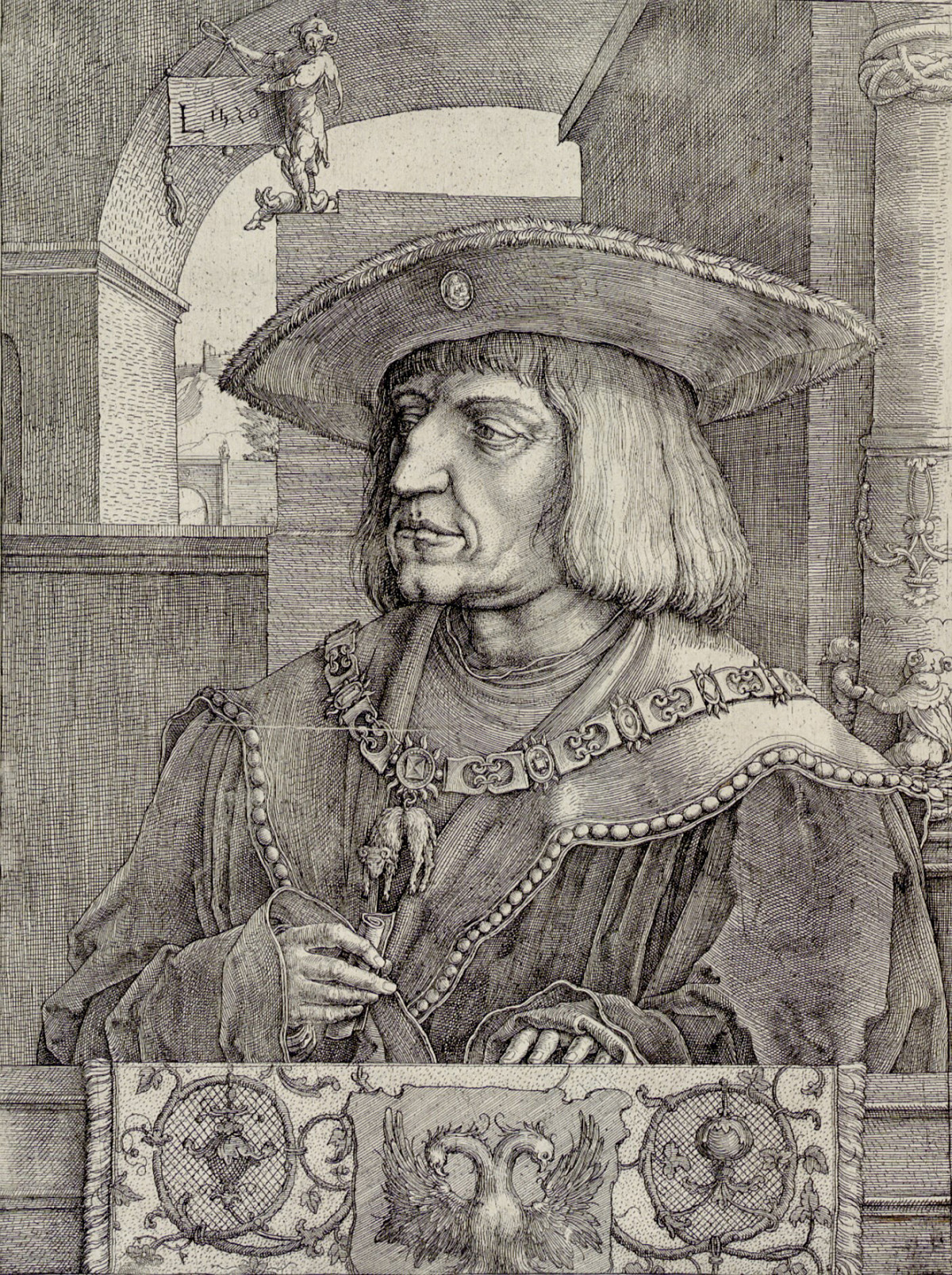 Lucas van Leyden: Maximilian I, 1520