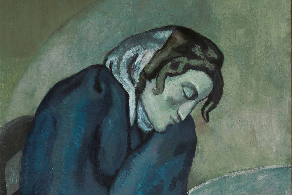 Pablo Picasso | Buveuse assoupie (Schlafende Trinkerin), 1902 | Kunstmuseum Bern, Stiftung Othmar Huber © Succession Picasso/Bildrecht, Wien 2020