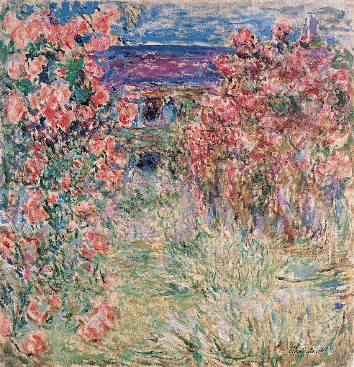 Claude Monet: House among the Roses, 1925
