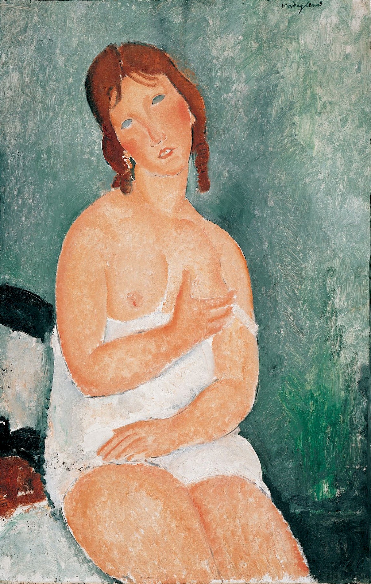 Amedeo Modigliani: Weiblicher Halbakt, 1918