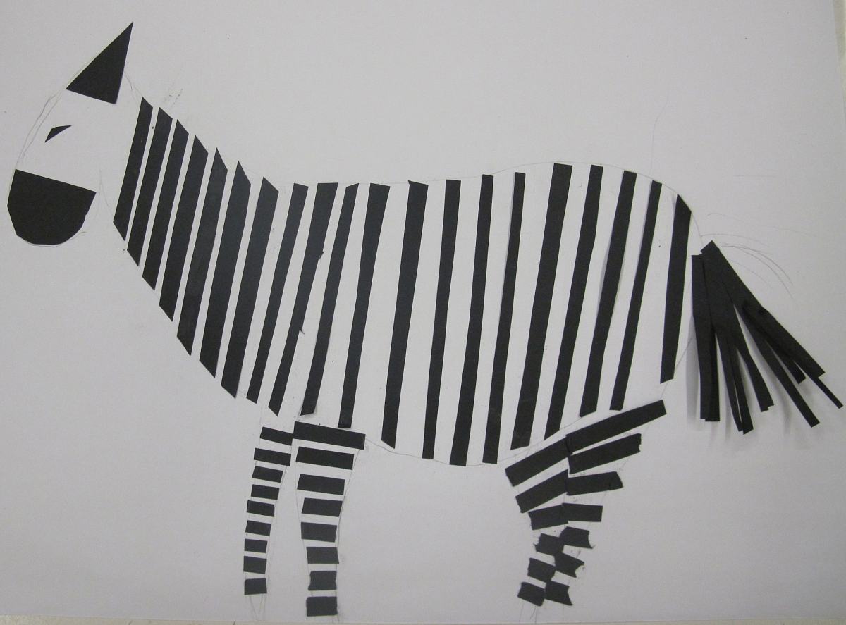 Ein Zebra