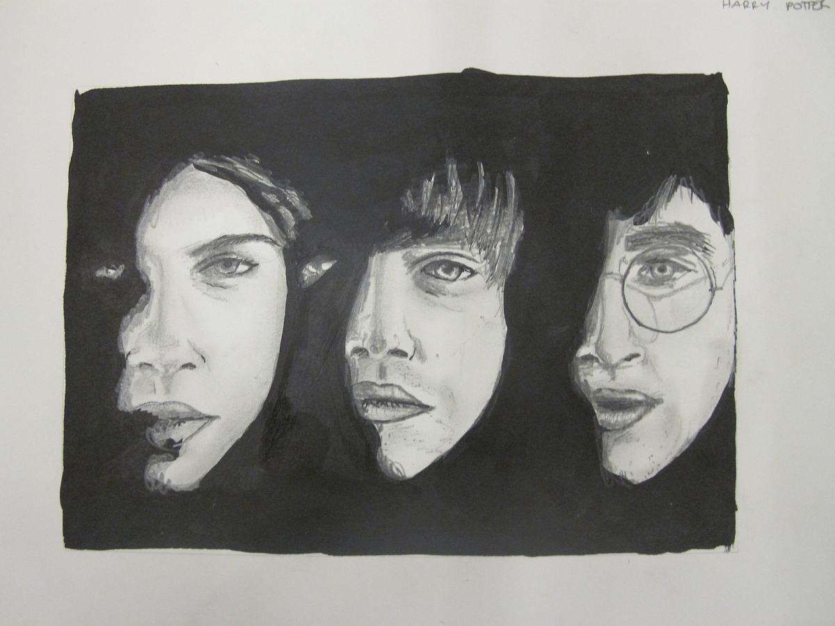 Zeichnung der Harry Potter Darsteller