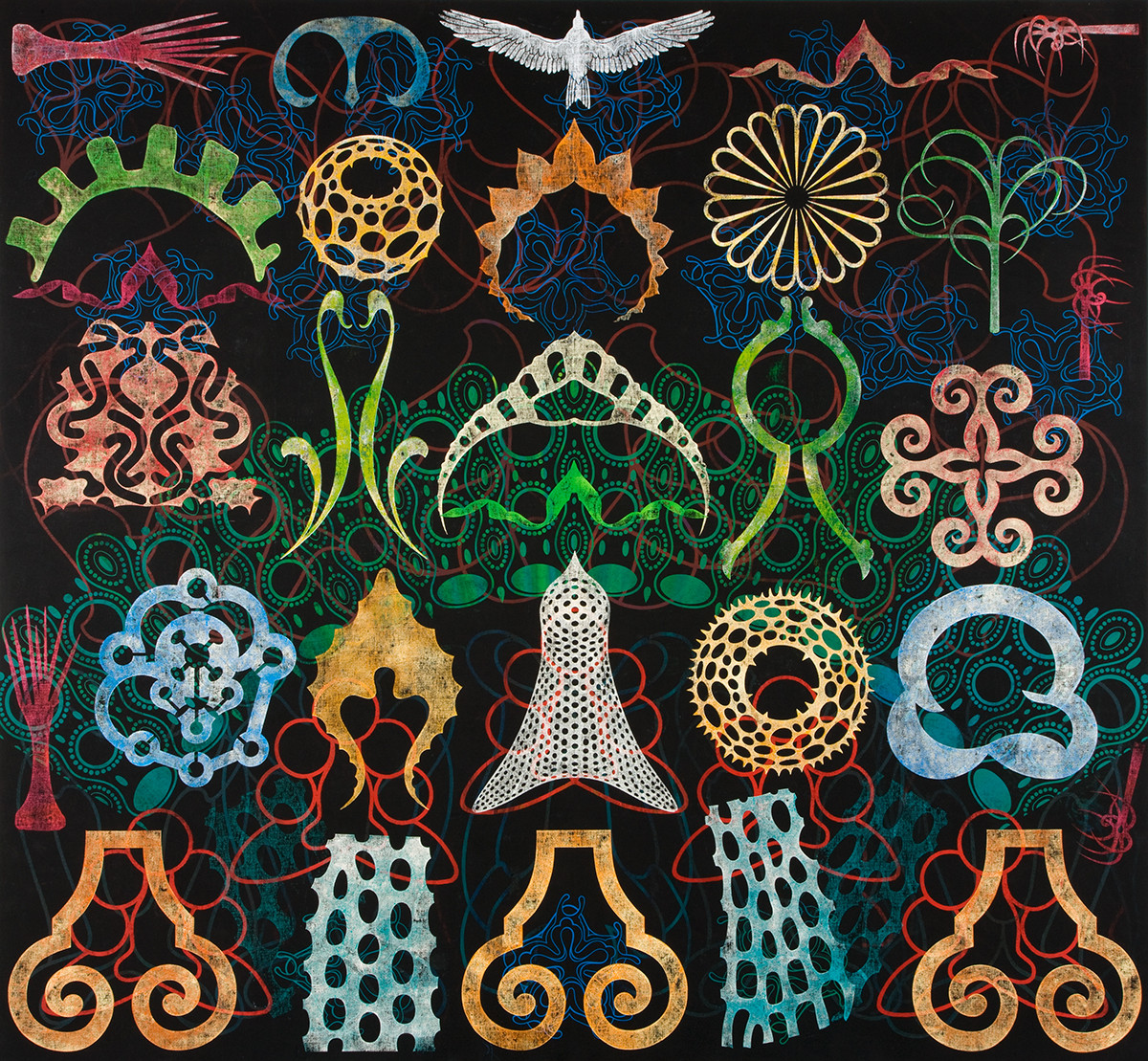 Philip Taaffe: Artificial Paradise (Tumulus), 2008