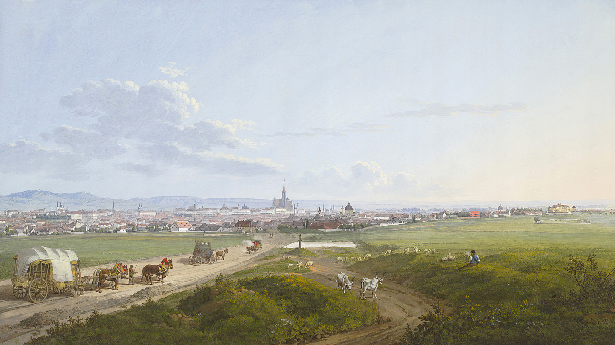 Jakob Alt: View of Vienna, Seen from the “Spinner at the Cross”, 1817