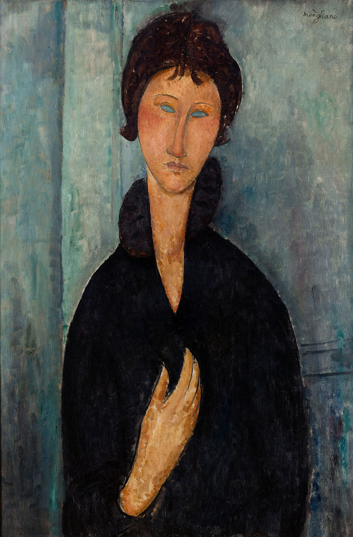 Amedeo Modigliani: Woman with Blue Eyes, ca. 1918