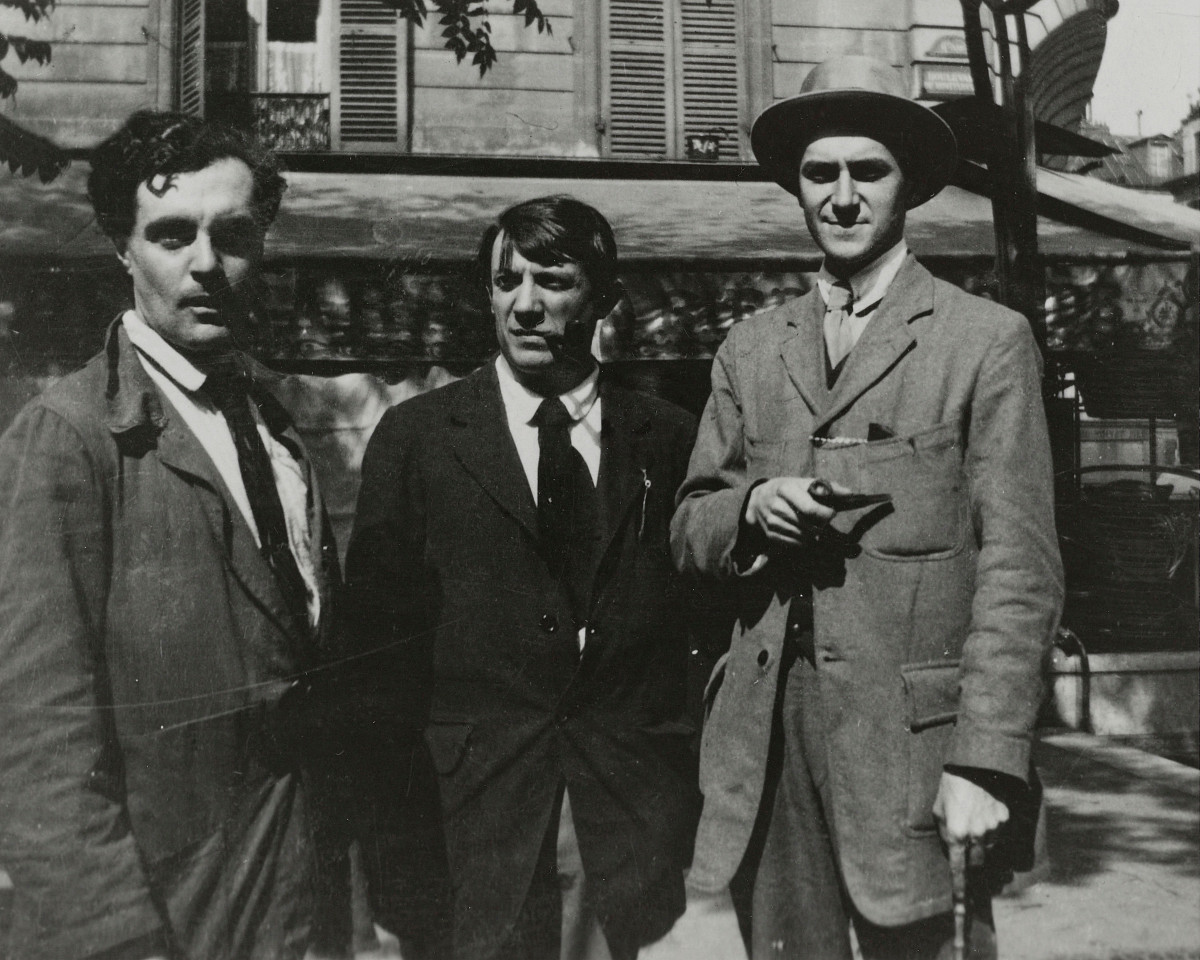: Amedeo Modigliani, Pablo Picasso, André Salmon, 12.8.1916