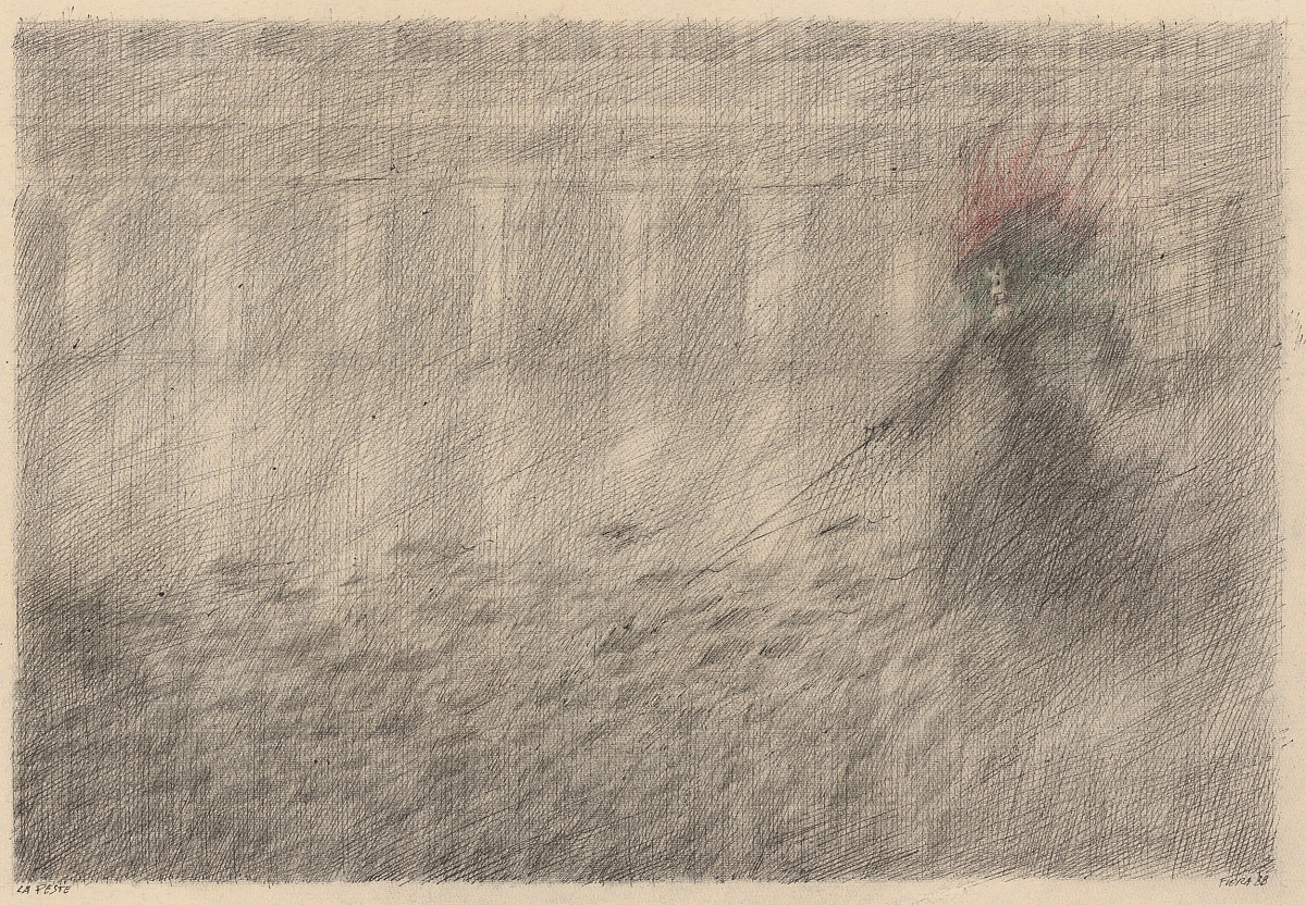 Paul Flora: La Peste, 1988