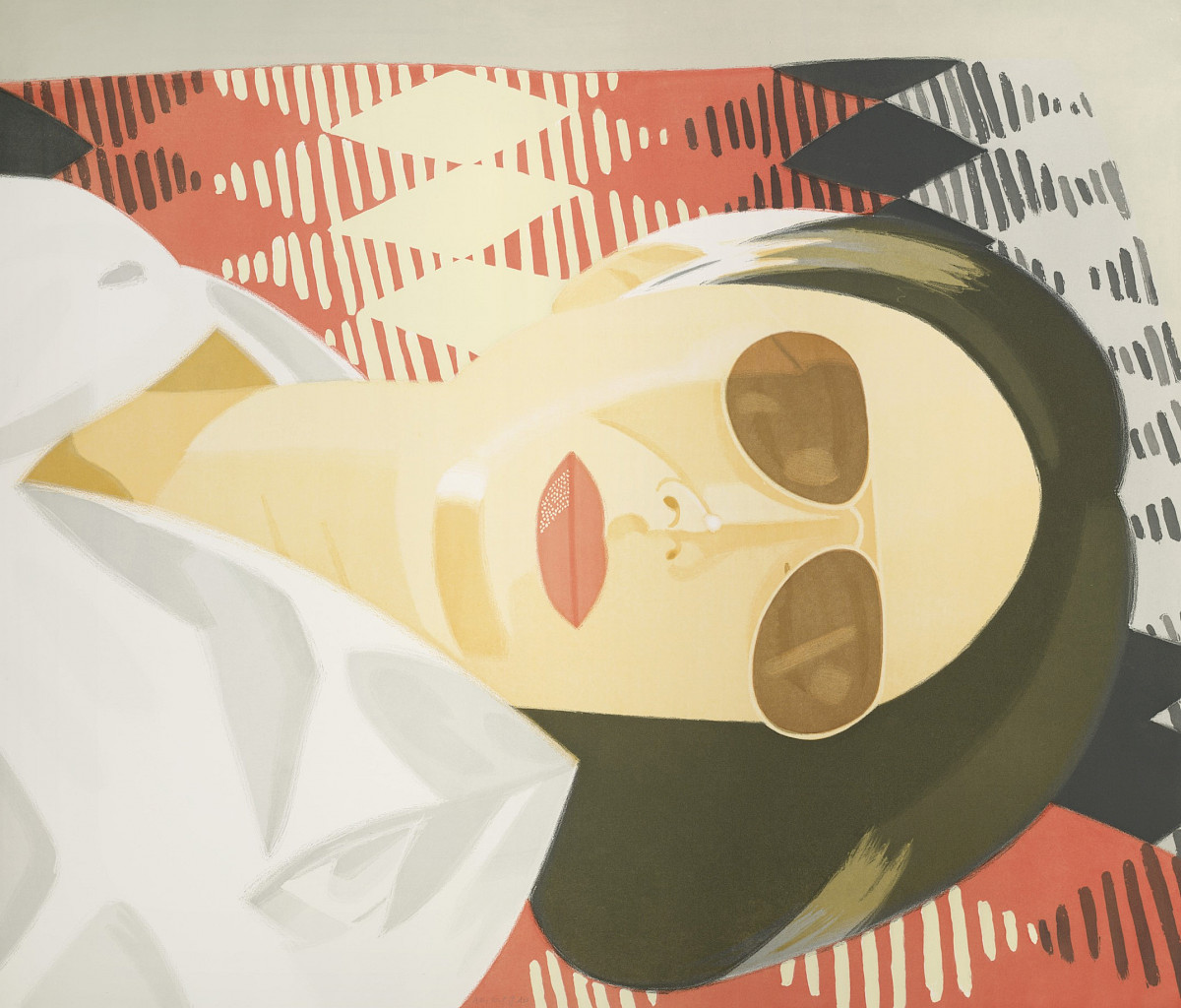 Alex Katz: Reclining Figure / Indian Blanket, 1987