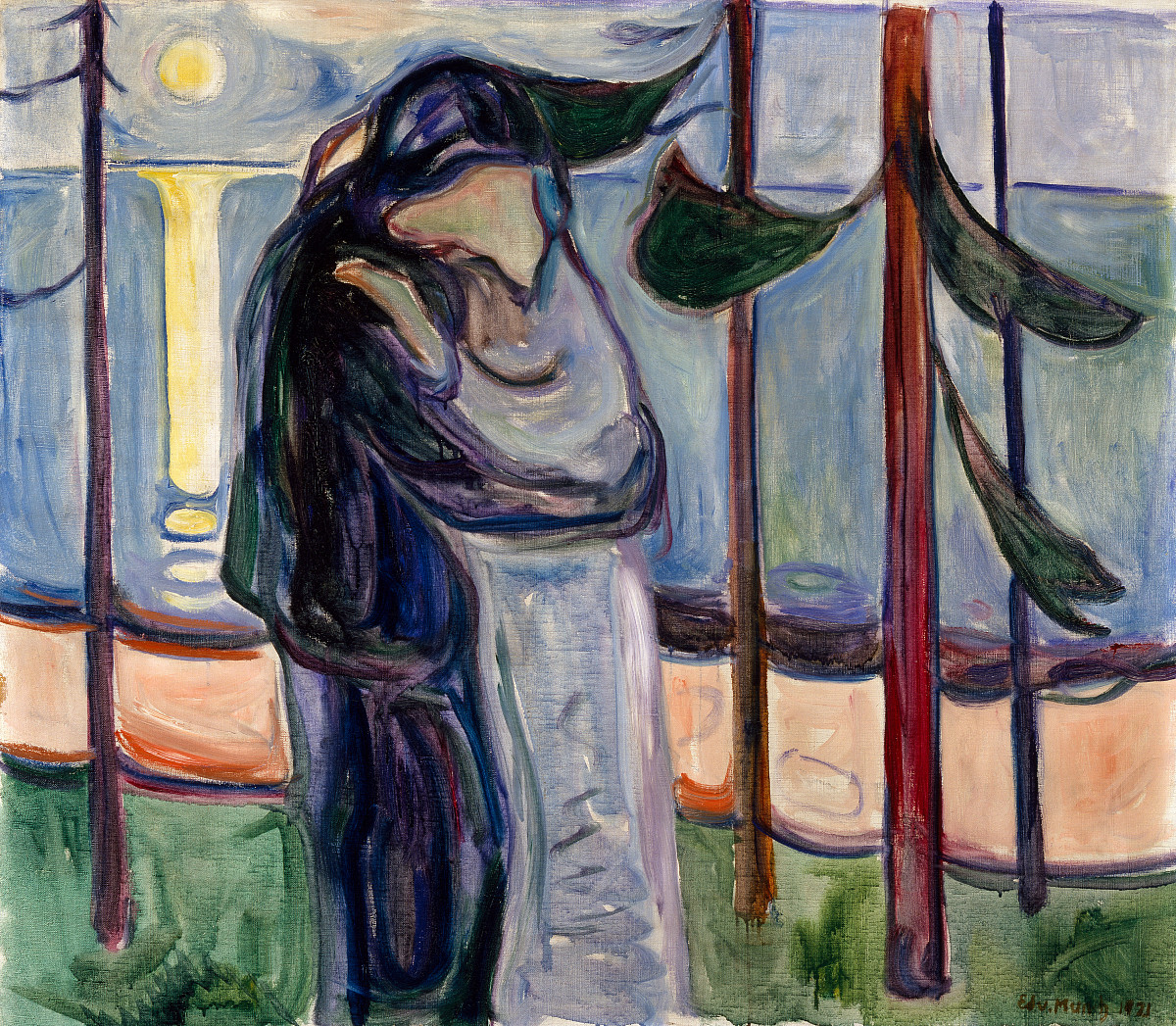 Edvard Munch: The Kiss, 1921