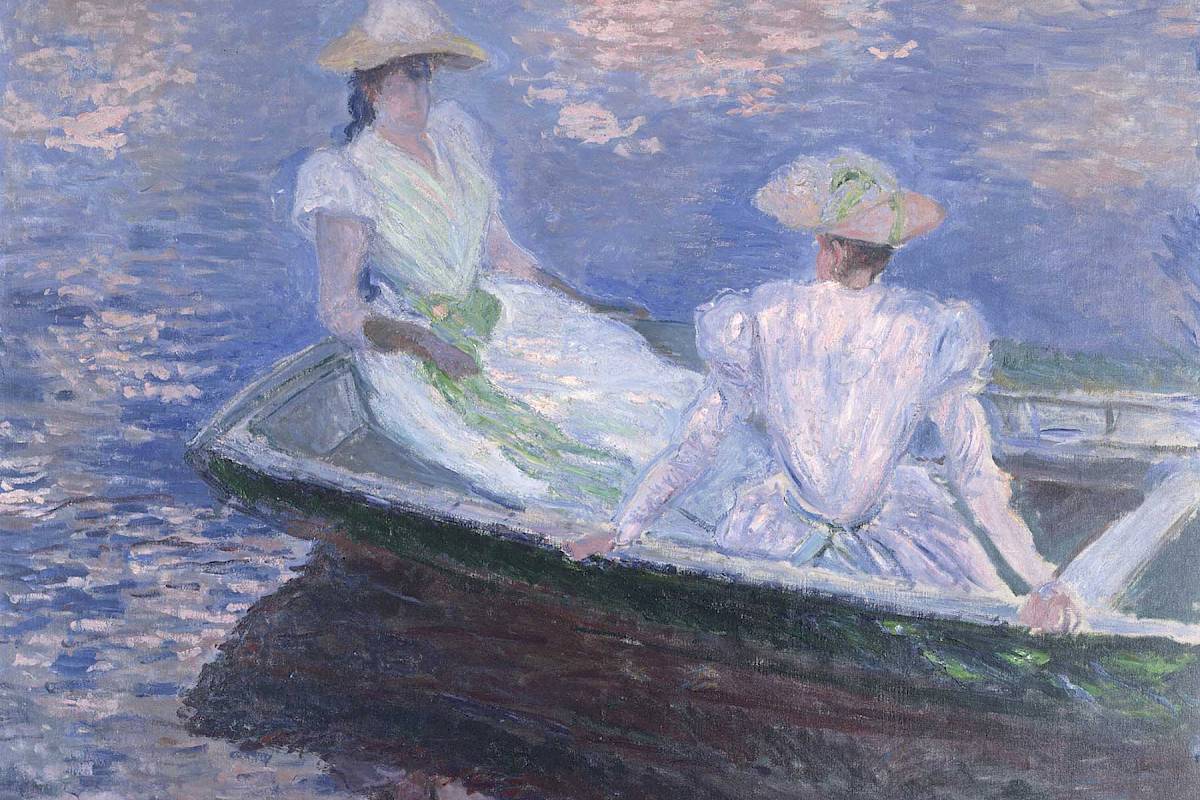 Claude Monet | Young Girls in a Rowing Boat, 1887 | Tokyo, National Museum of Western Art