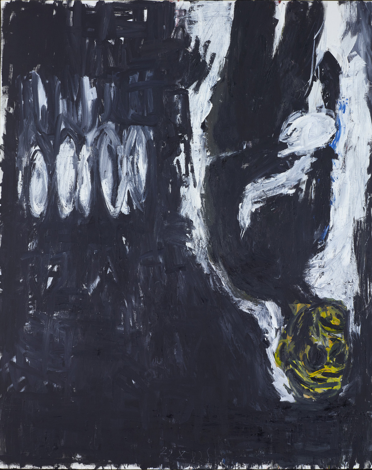 Georg Baselitz: Painter with mitten, 1982
