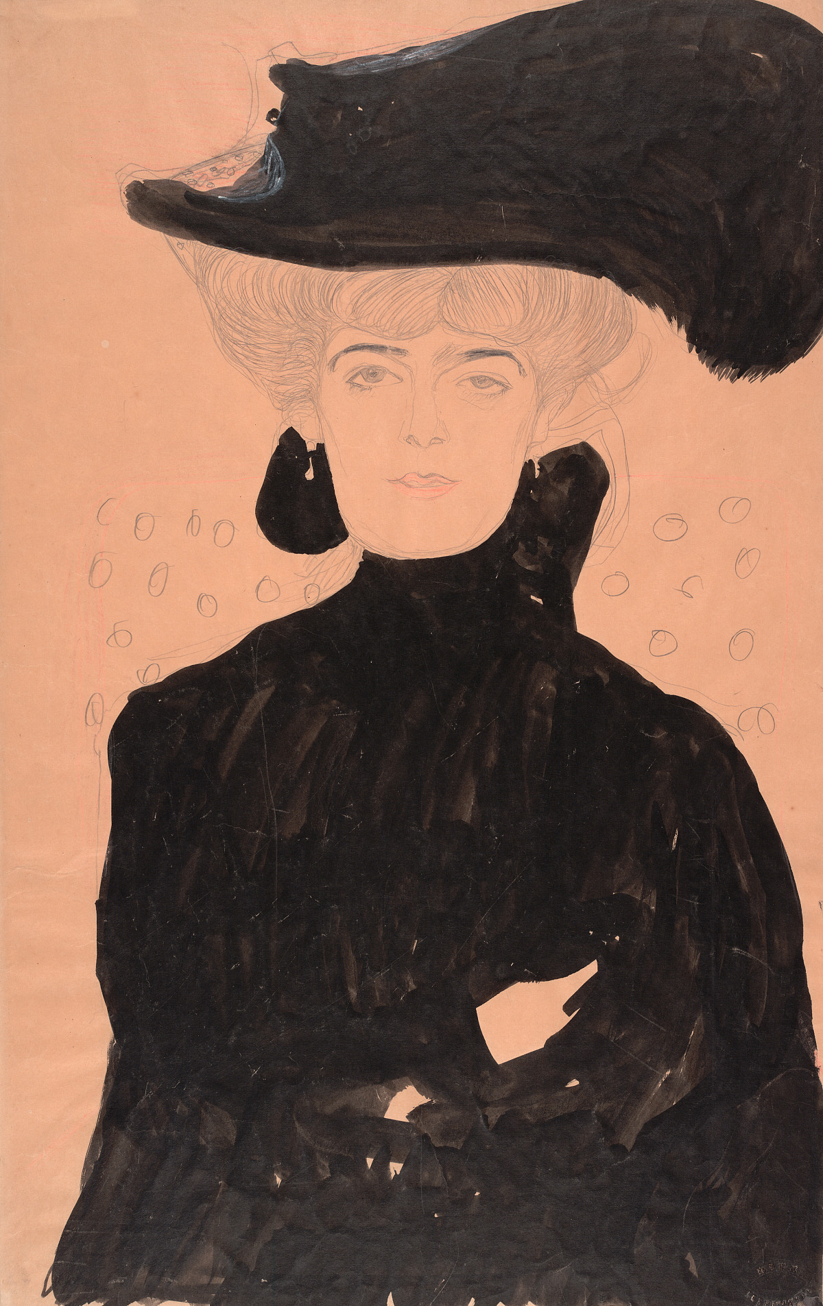 Gustav Klimt: Dame mit Federhut, 1908
