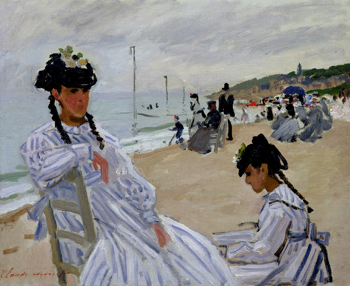 Claude Monet: Am Strand von Trouville, 1870