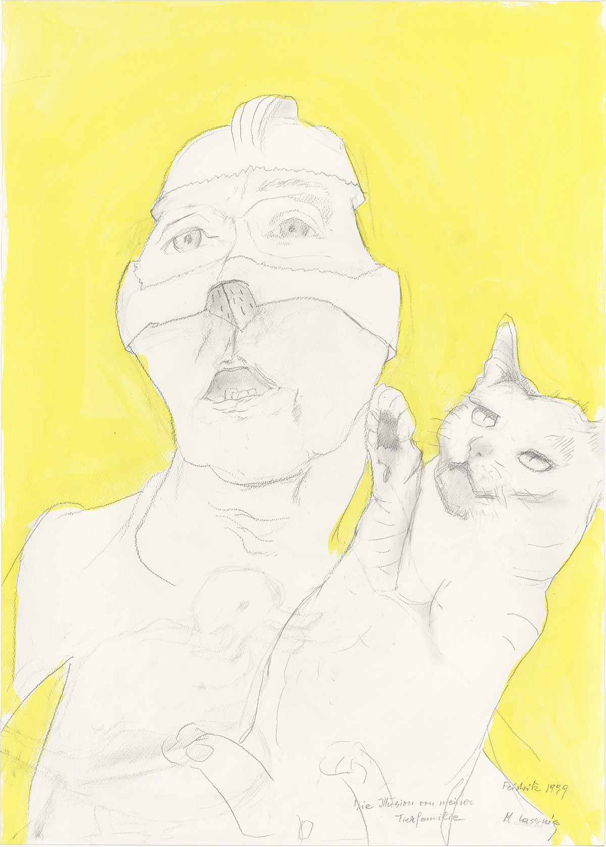 Maria Lassnig: The Illusion of My Animal Family, 1999