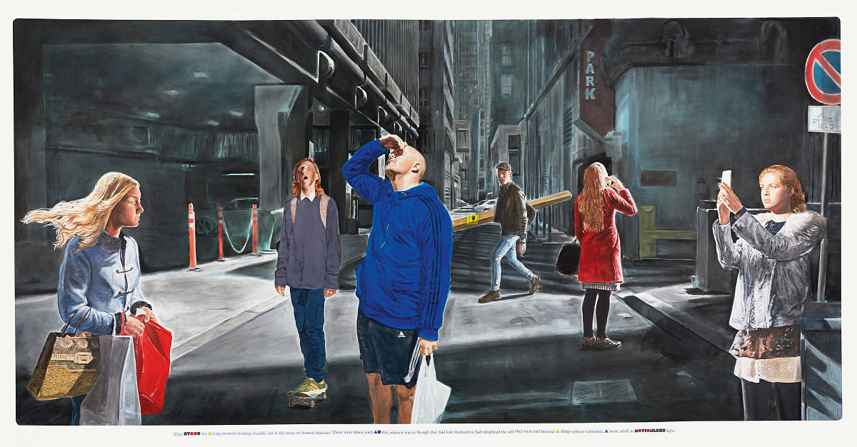 Muntean / Rosenblum: Untitled ("They stood for a long…"), 2016