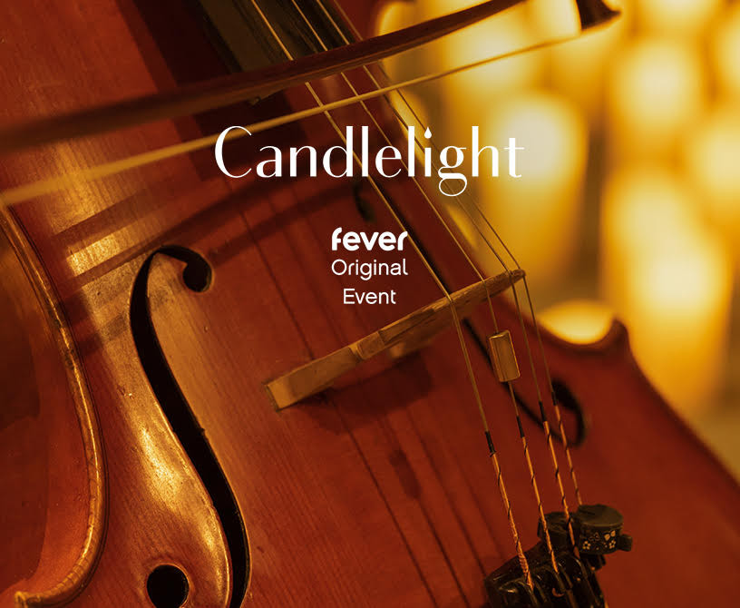 Close-up of a violin with the inscription “Candlelight”, below it a small “fever, Original Event” | Foto © Fever