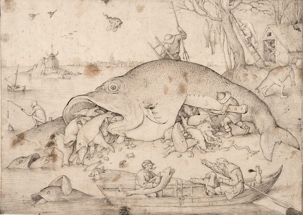 Pieter Bruegel the Elder: Big Fish eat little Fish, 1556