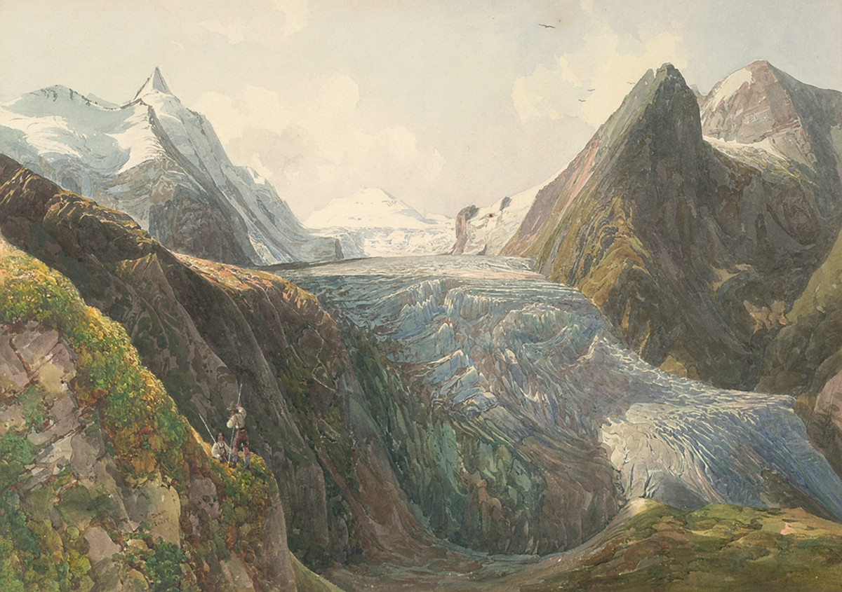 Thomas Ender: Grossglockner with Pasterze Glacier, 1832, 1832