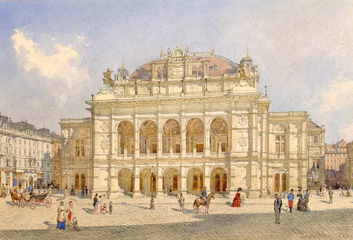 Franz Alt: Die neue Hofoper in Wien, 1873