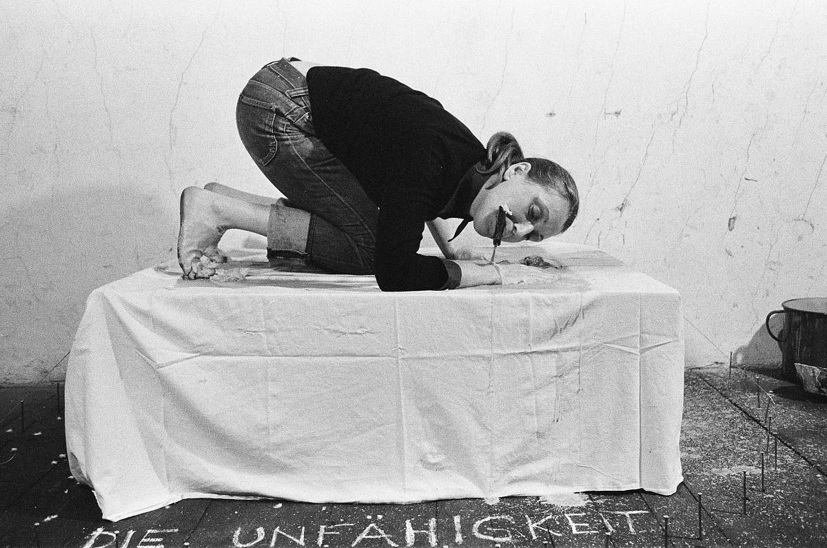 VALIE EXPORT: ASEMIA – The Inability to Express Oneself through Facial Expressions, 1973