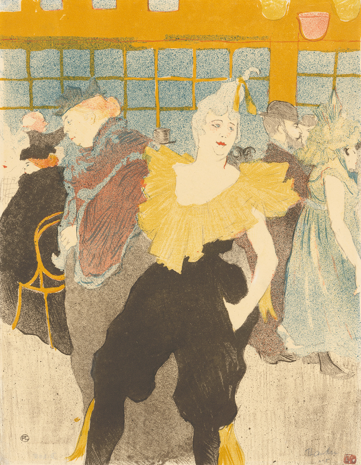 Henri de Toulouse-Lautrec: La Clownesse au Moulin Rouge, 1897
