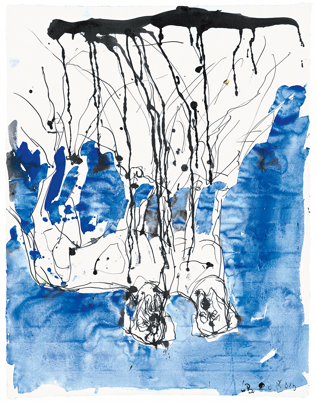 Georg Baselitz: Dogs of Mourning, 2010