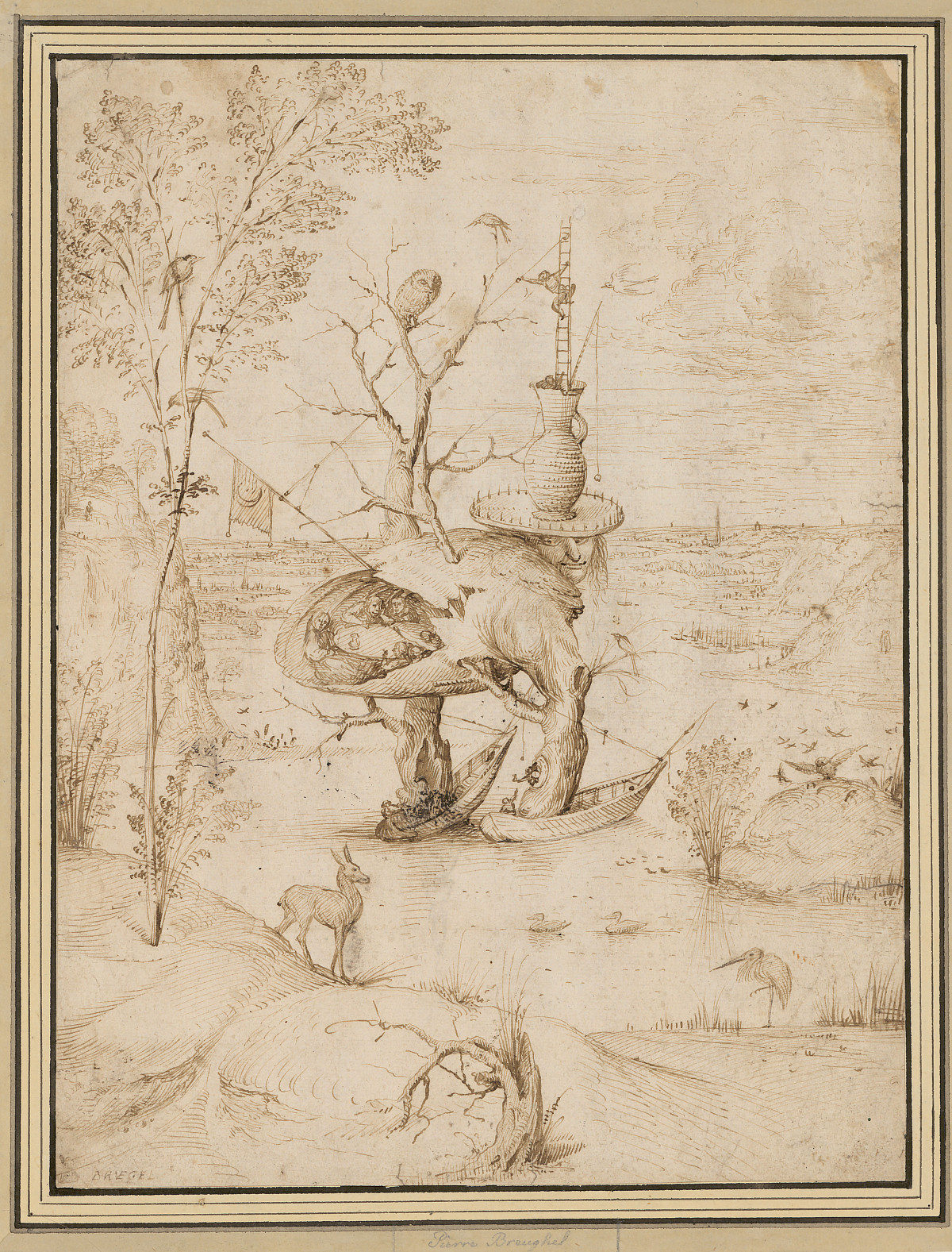 Hieronymus Bosch: Der Baummensch, um 1500