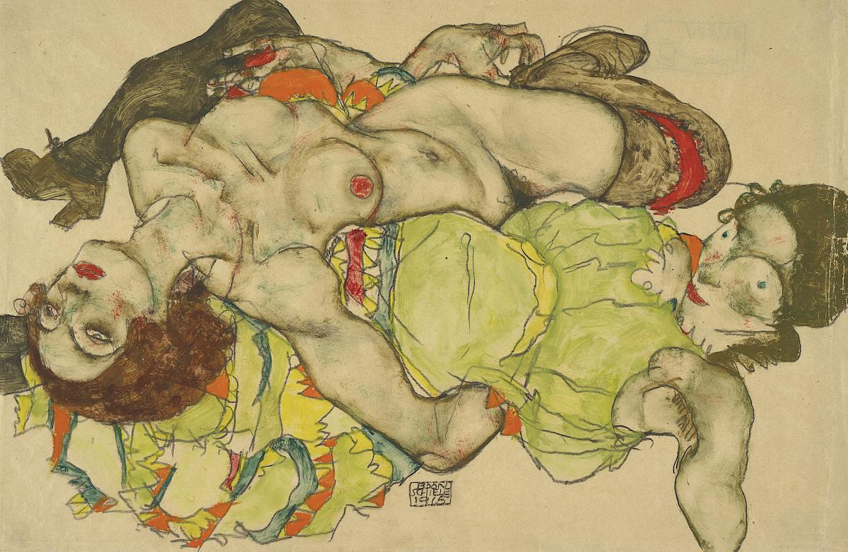 Egon Schiele: Female couple, 1915