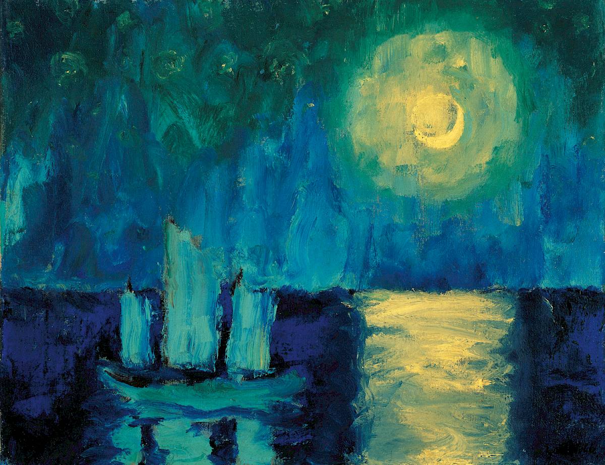 Emil Nolde | Moonlit Night, 1914 | The Albertina Museum, Vienna. The Batliner Collection © Nolde Stiftung Seebüll