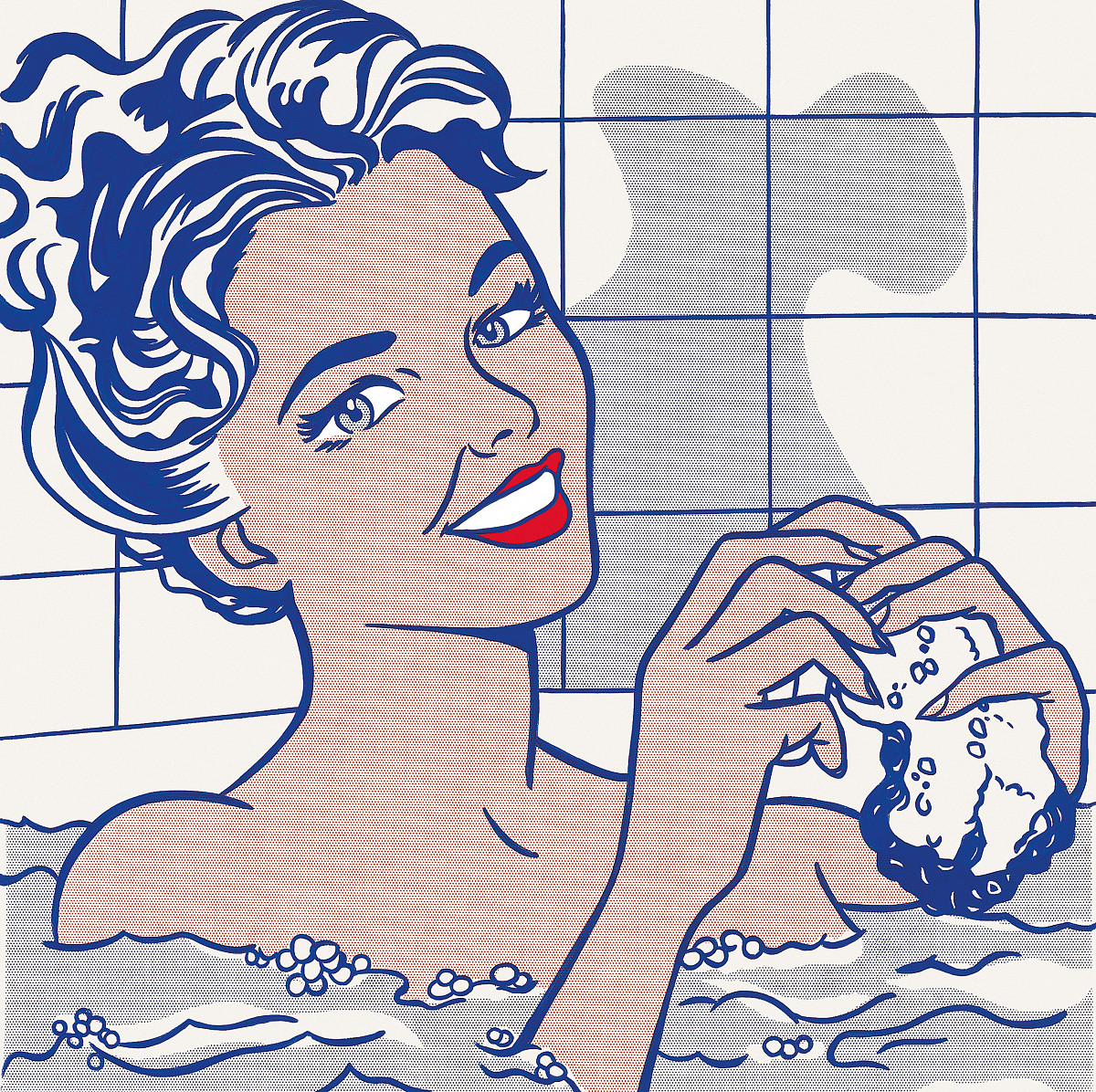 Roy Lichtenstein: Mädchen in der Badewanne, 1963