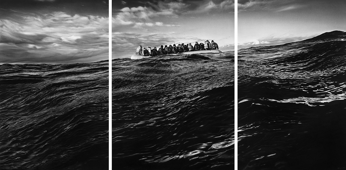 Robert Longo: Untitled (Raft at Sea), 2016–2017