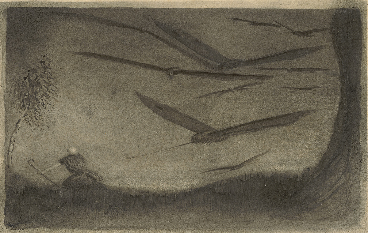 Alfred Kubin: Der Verfolgte, um 1902/03