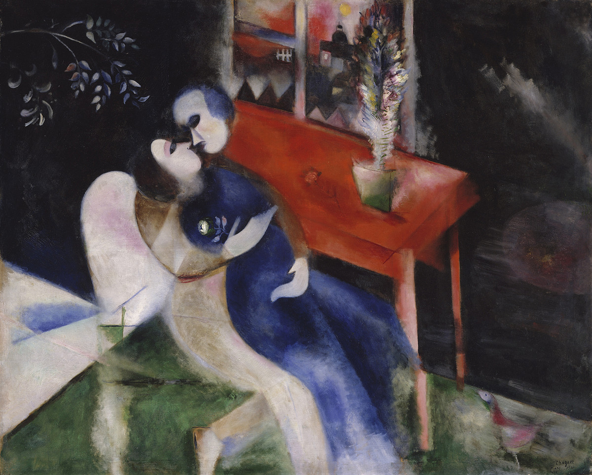 Marc Chagall: Liebespaar, 1913/14