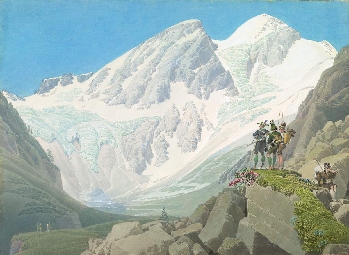 Matthäus Loder: Mount Ankogel near Bad Gastein, 1827