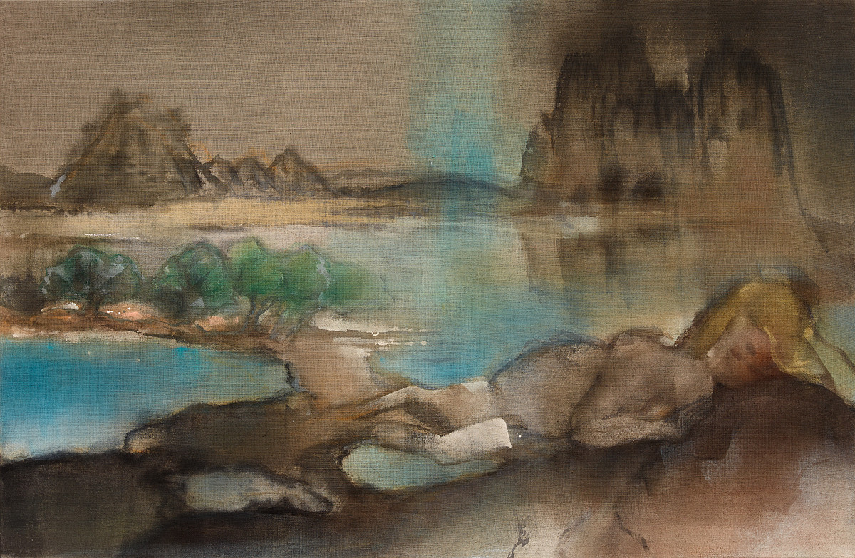 Leiko Ikemura: Tokaido (Triptych Part 3), 2015