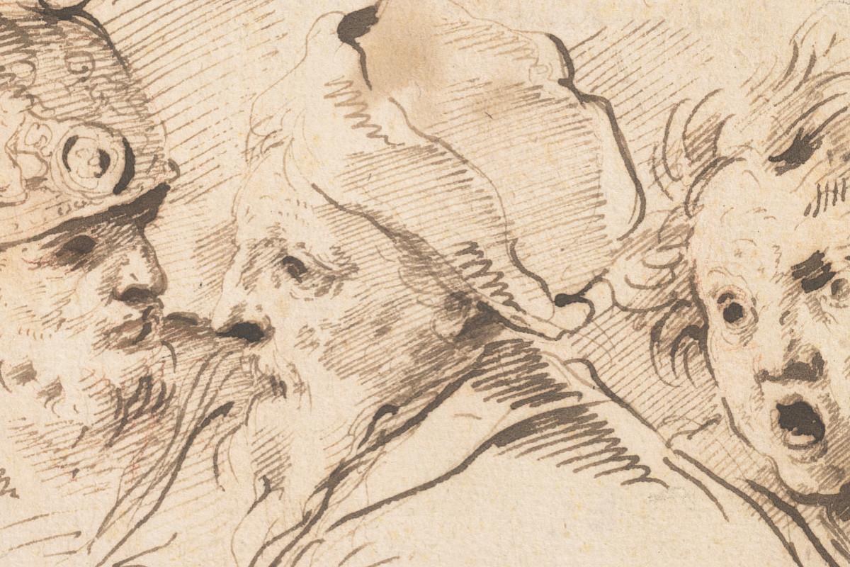 Domenico Maria Canuti | Head Studies, mid- to late 17th century | © The Albertina Museum, Vienna, Photo: Peter Ertl