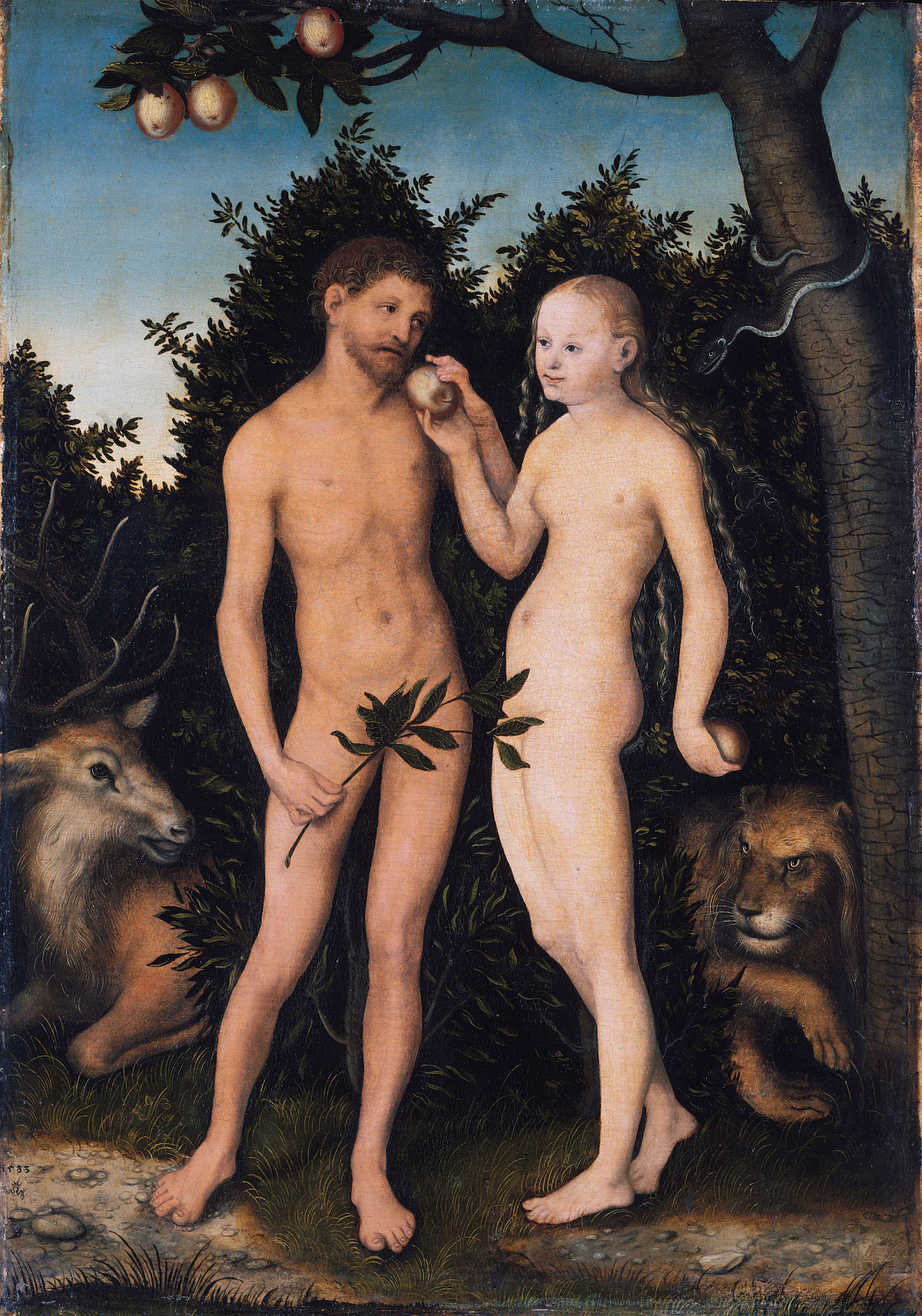 Lucas Cranach d. Ä.: Adam and Eve in Paradise / The Fall of Man, 1533