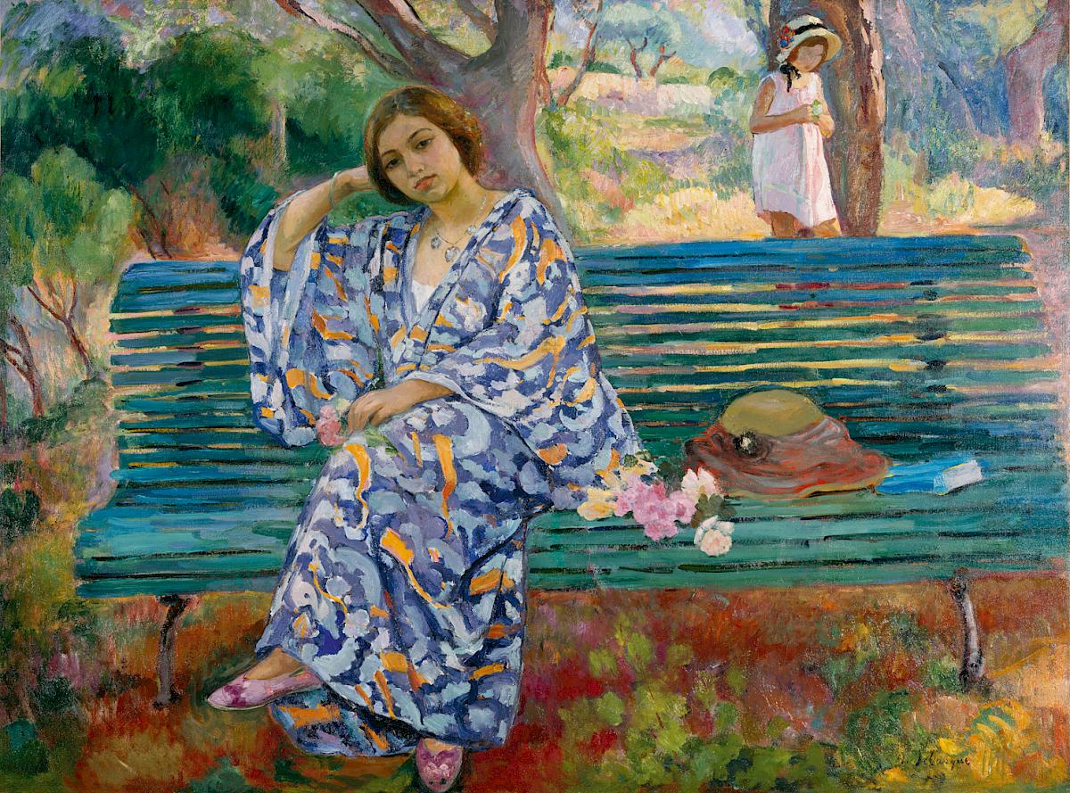 Henri Lebasque: On the green Bank, Sanary, 1911