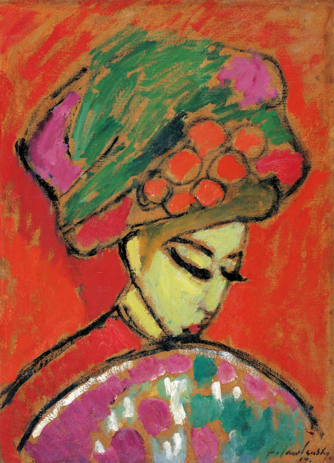 Alexej von Jawlensky: Young Girl in a Flowered Hat, 1910