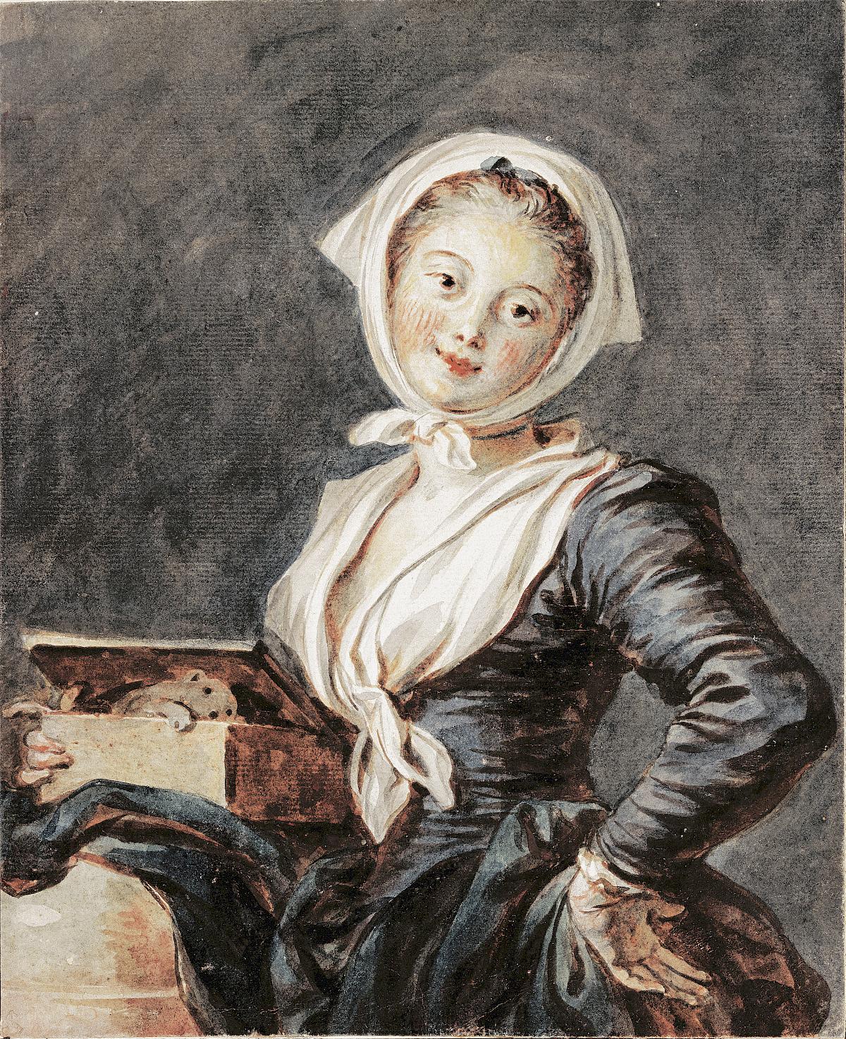 Jean-Honoré Fragonard: Girl with a Marmot, 1780s