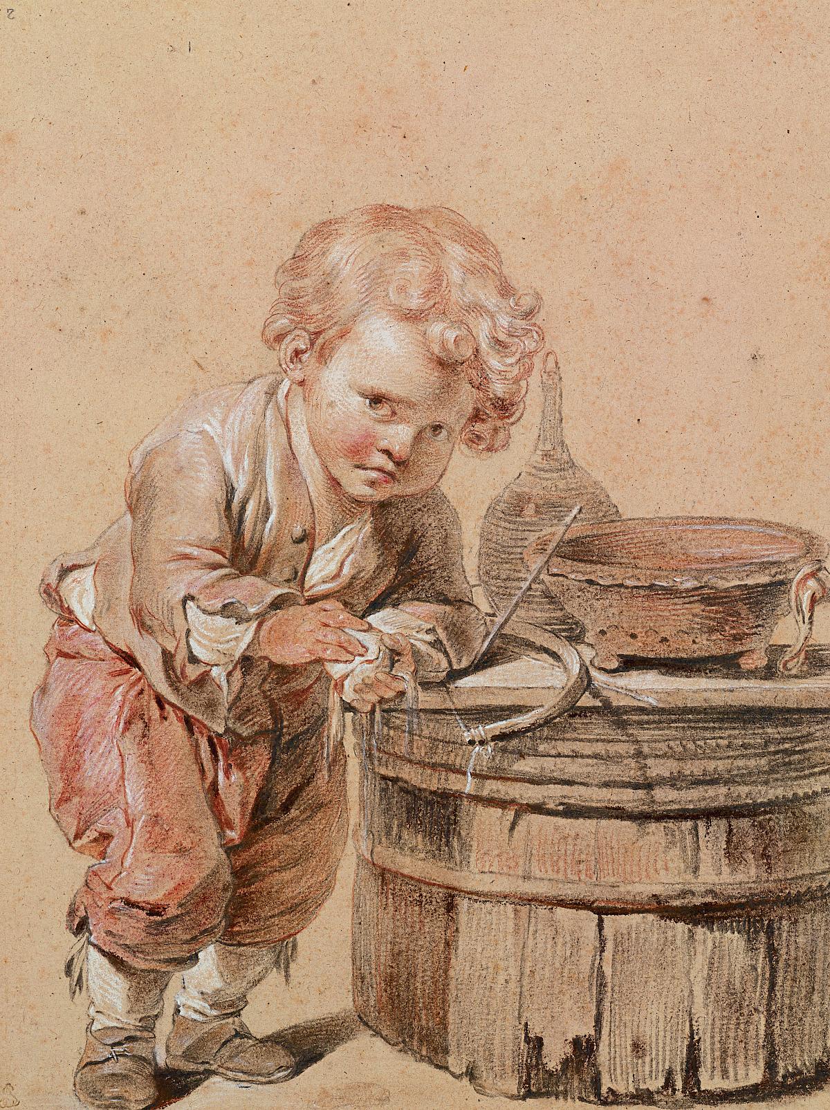 Jean-Baptiste Greuze: Boy with a Broken Egg, ca. 1756