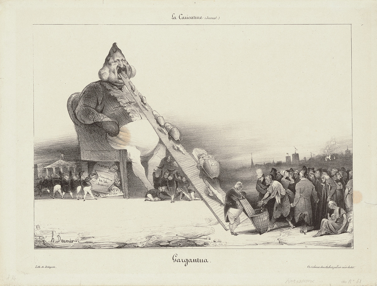 Honoré Daumier: Gargantua, 1831 (unpublished)