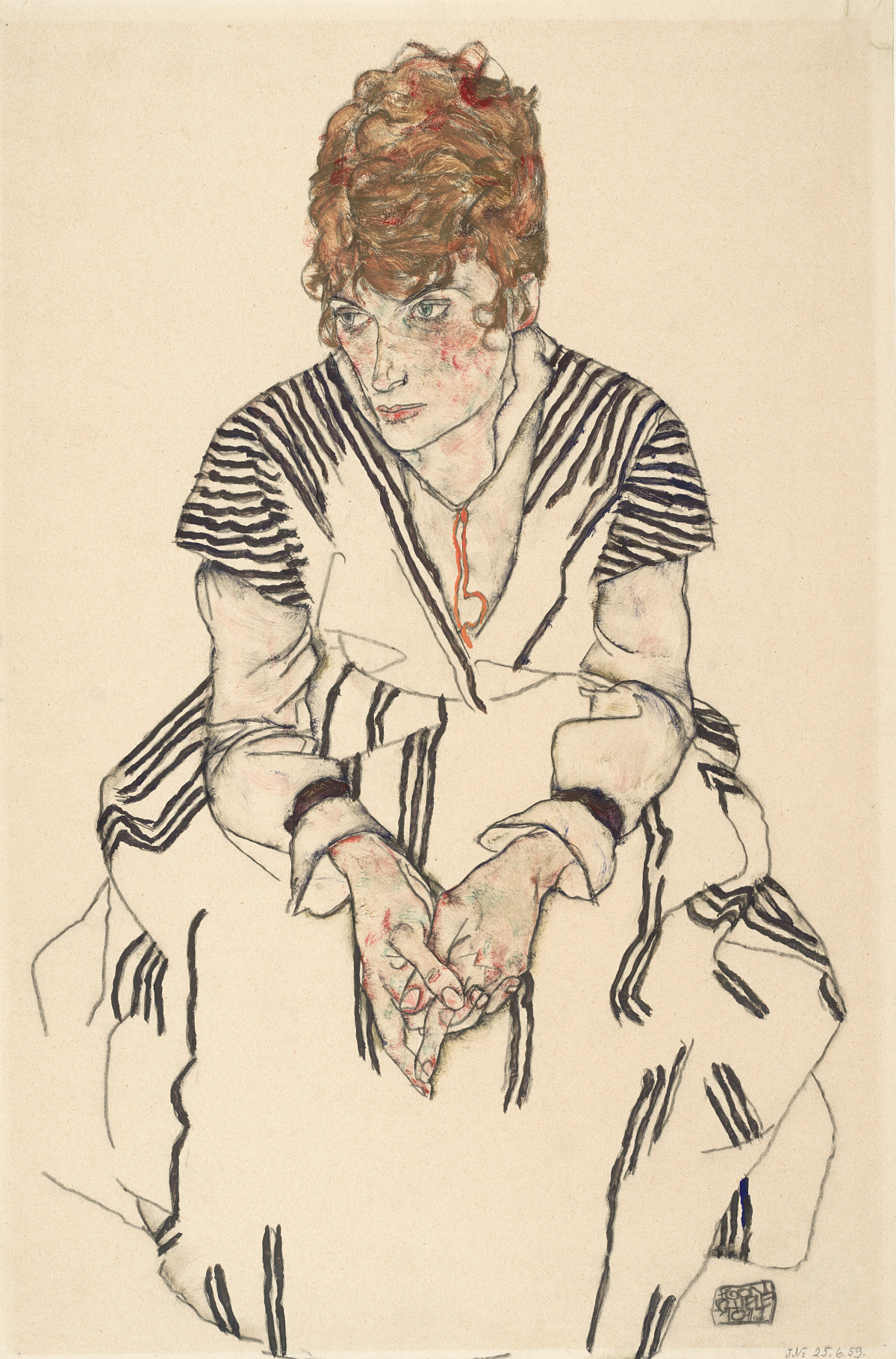 Egon Schiele: Adele Harms, the artist's sister-in-law, 1917
