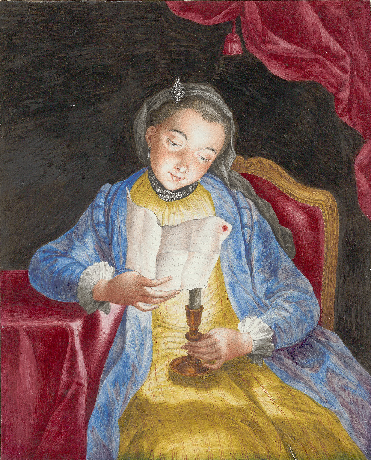 Archduchess Marie Christine Habsburg-Lothringen: Reading Letters, Second half of the 18th century