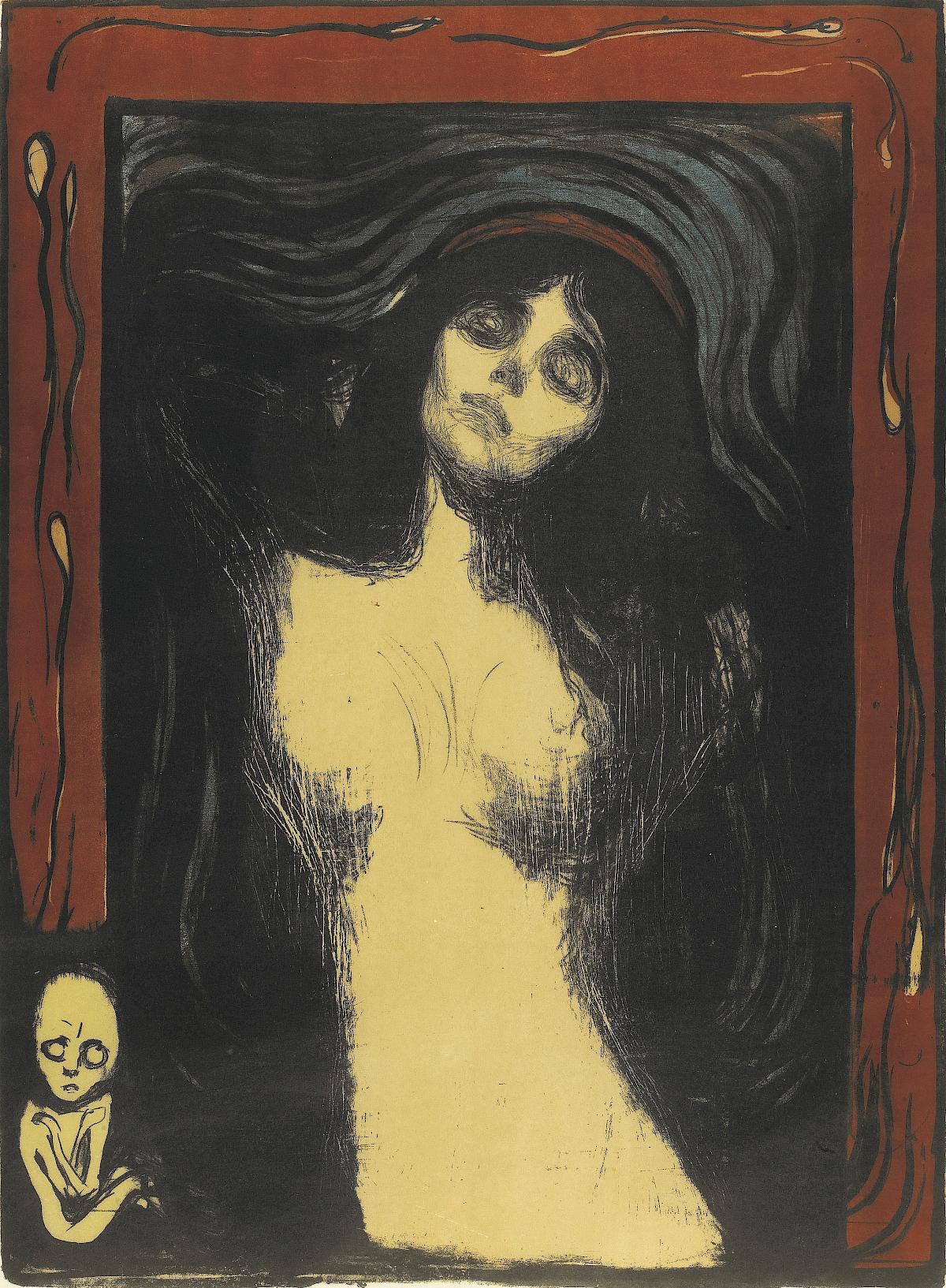Edvard Munch: Madonna, 1895/after 1902