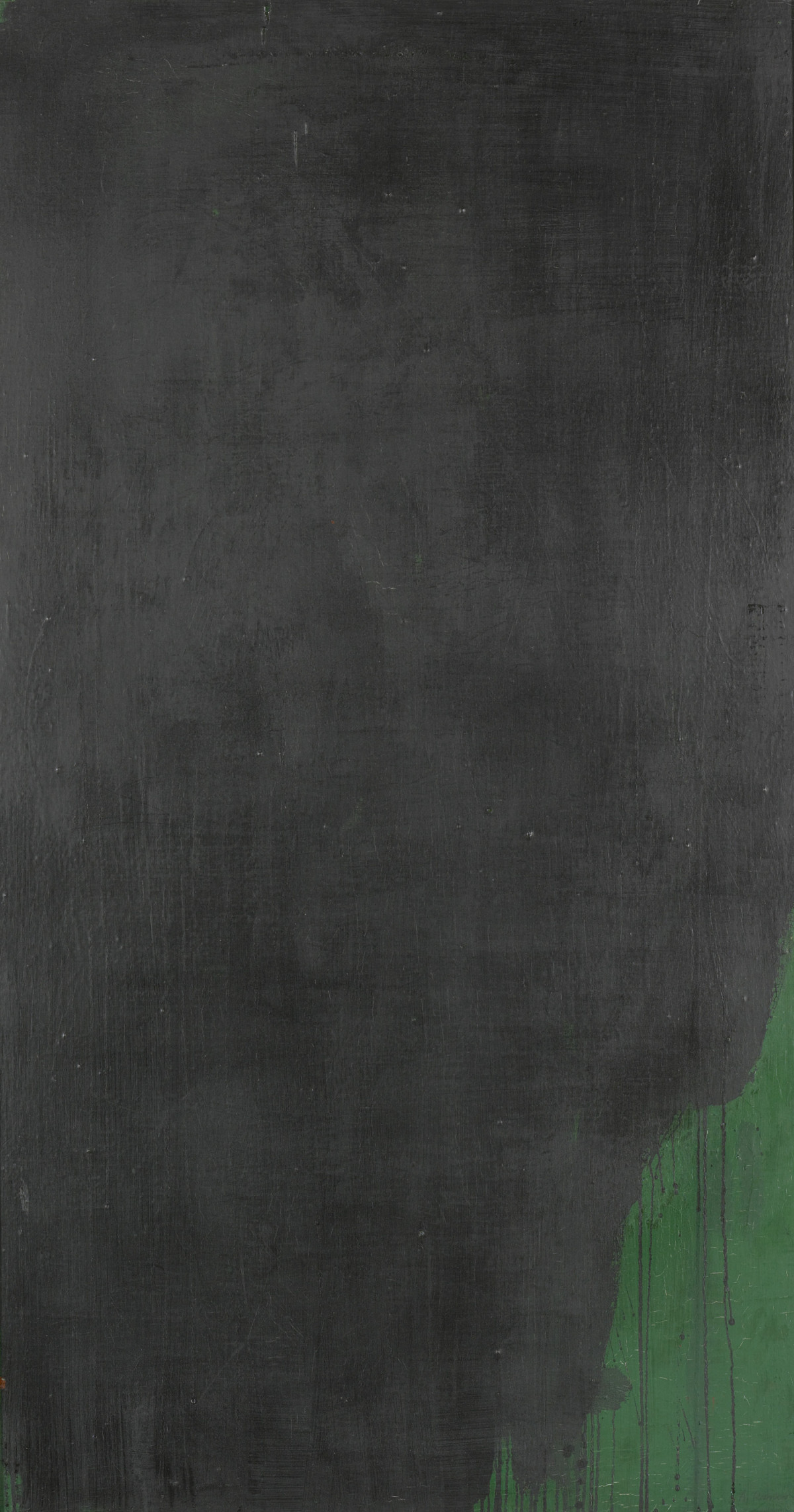 Arnulf Rainer: Overpainting: Black on Fir Green, 1956/57